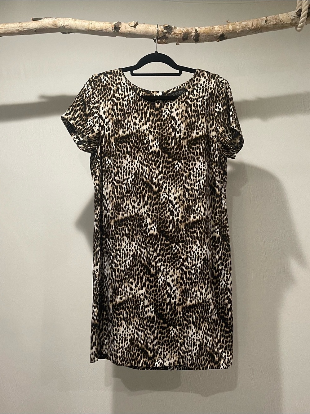 Rachel Zoe Leopard Sheath Dress US 10-UK 14-EU 40-100 % Polyester